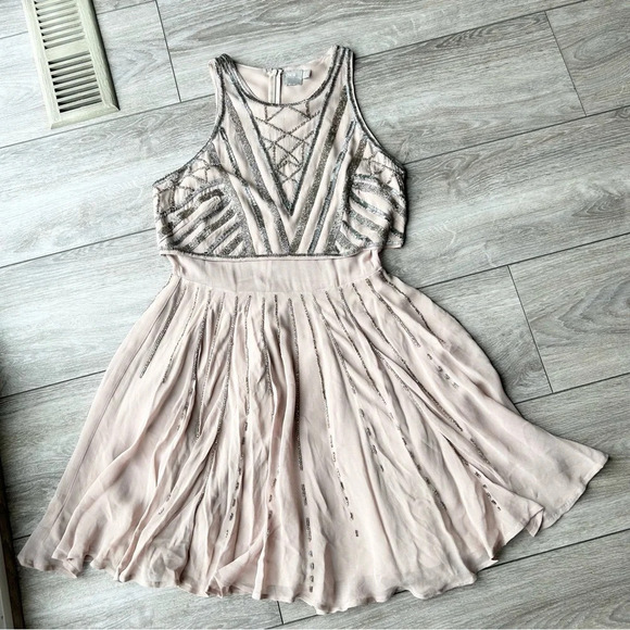 ASOS WEDDING Crop Top Embellished Mini Dress - Picture 6 of 16